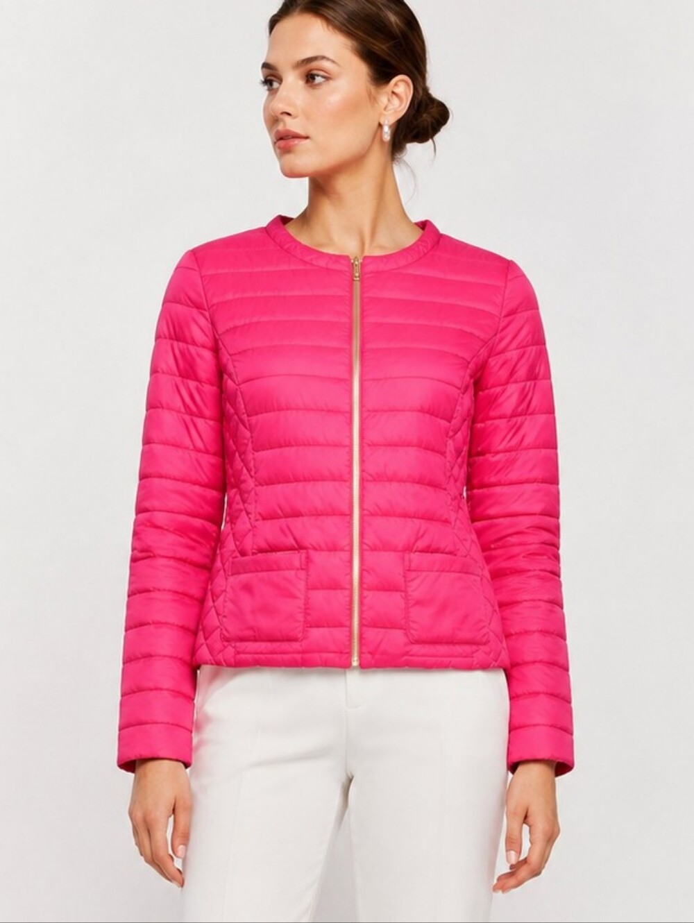 Lilly Pulitzer NWT Lilah Puffer Quilted Down Jacket Reversible